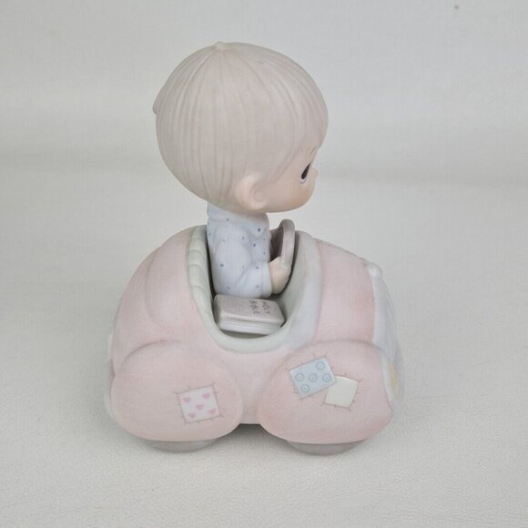 Precious Moments PM-862 I'M FOLLOWING JESUS Boy Holy Bible Porcelain Figurine - Picture 2 of 6
